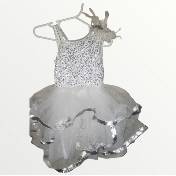 WEISSMAN I will go sailing no more White sequins dress Sc Small - Picture 3 of 4